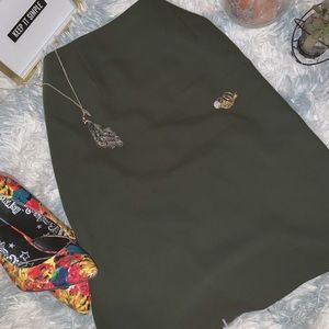 Amanda smith olive skirt